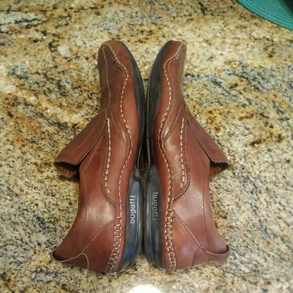 Bugatti Mens Dress Shoes Size US 8 EU 41 Leather Brown Round Toe Slip On main image 10